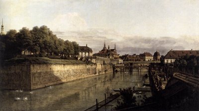Il Fossato dello Zwinger a Dresda da Bernardo Bellotto